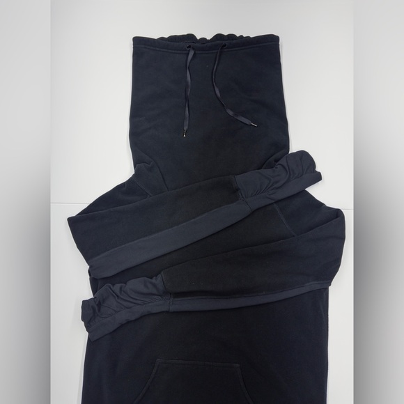Lululemon Women’s Don’t Hurry Be Happy Fleece Cowl Neck Hoodie Black Size 6 - Picture 8 of 13